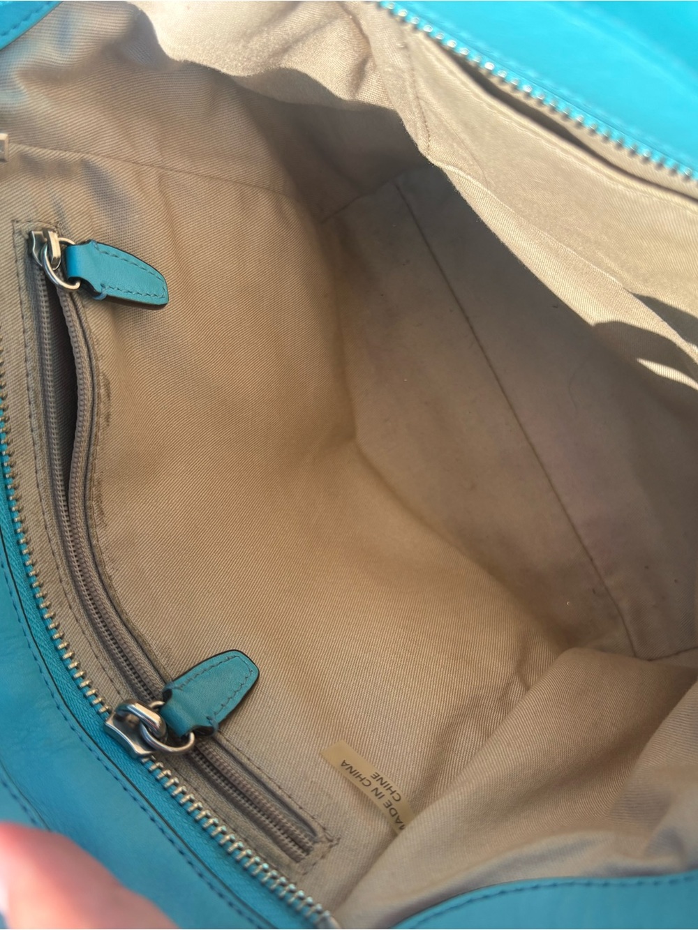 Coach Legacy Perforated Mini Tanner Bag in Robin Blue - Picture 8 of 10